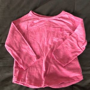 Heather pink long sleeved cotton shirt